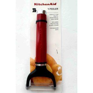 KitchenAid Vegetable Fruit Y-Peeler Peeler Red Black NeW